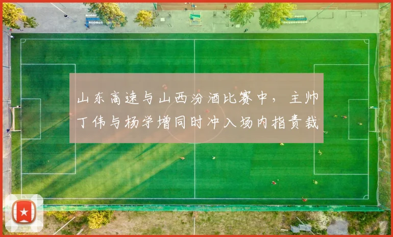 山东高速与山西汾酒比赛中，主帅丁伟与杨学增同时冲入场内指责裁判遭警告